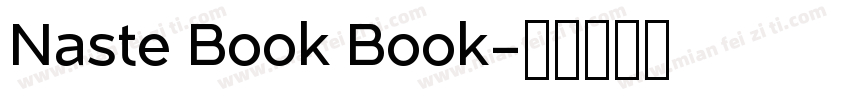 Naste Book Book字体转换